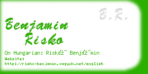 benjamin risko business card